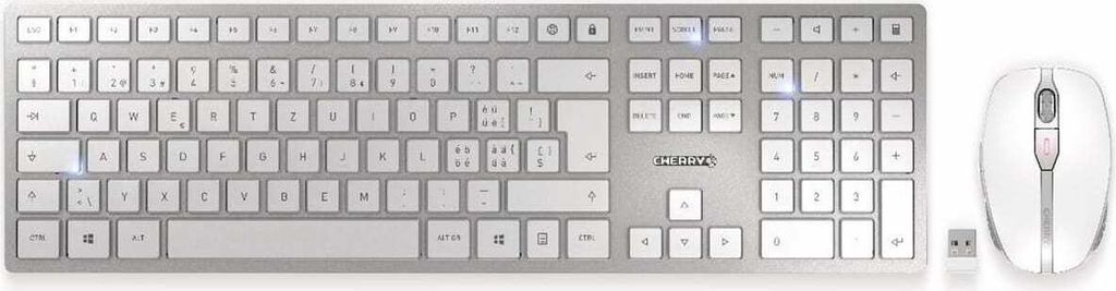 Cherry DW 9100 Slim weiß-silber Produktbild 