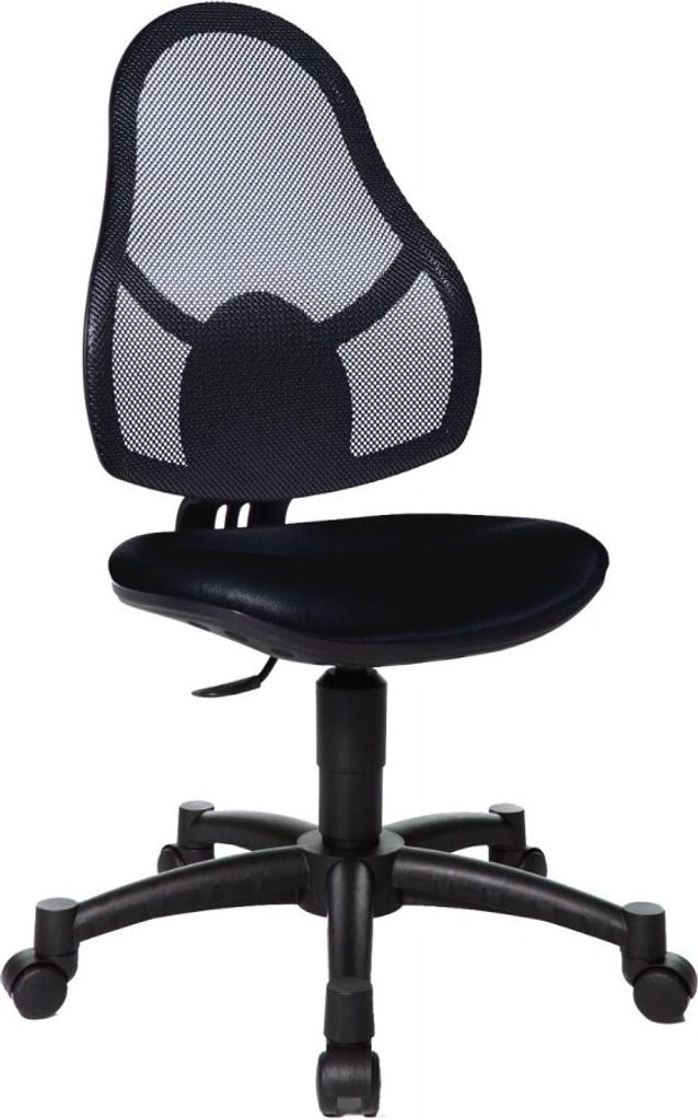 Open ART Junior - Kinderdrehstuhl in Schwarz ohne Armlehnen