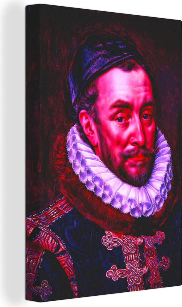 OneMillionCanvasses - Leinwandbilder - 90x140 cm, Wilhelm von Oranien - Adriaen Thomasz - Alte Meister, Wandbilder Kunstdruck Wanddekoration - Fo...