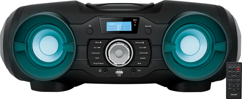 SENCOR SPT 5800 Boombox s CD, BT, MP3, USB, AUX a FM Obrázek produktu 