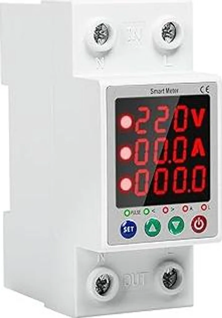 Jadeshay Smart Meter 63A WiFi: Protezione Totale Guida DIN 2P