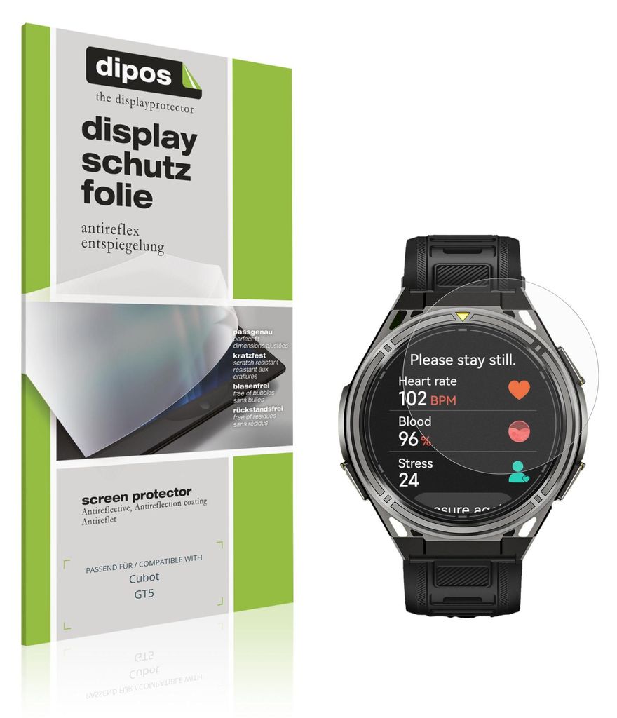 6x Schutzfolie für Cubot GT5 matt Displayschutzfolie Folie Display Schutz dipos