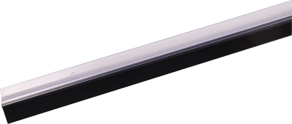 Türbodendichtung 100cm Bürstendichtung Gummidichtung Türdichtung Zugluftstopper, Modell:75024-Gummi transparent