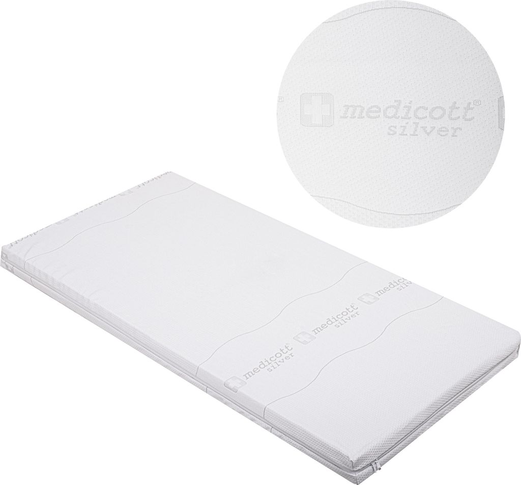 Medizinisch getesteter Matratzenbezug Silver mit Silberionen 180x200x19
