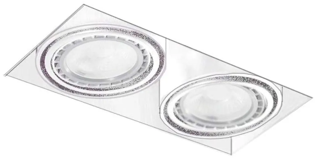 Spot encastré double Downlight orientable pour ampoules ES111 GU10