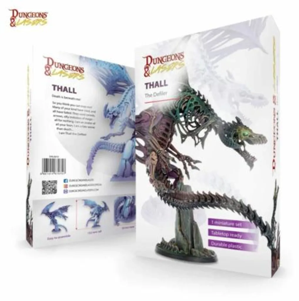 Figurine Dragon Donjons & Lasers Petit modèle en plastique à peindre