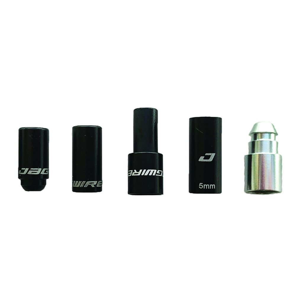 Jagwire Mountain Elite Link Bremsendkappen-Pack (12 Stück) – schwarz
