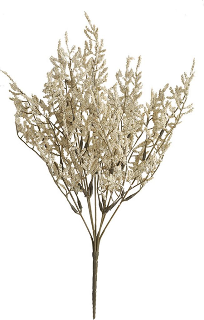 künstliche Blumen ohne Wasser frisch wecker 7 Forked Flower Arrangement Dekorative gefälschte Lavendel-Feiertagszubehör-Beige