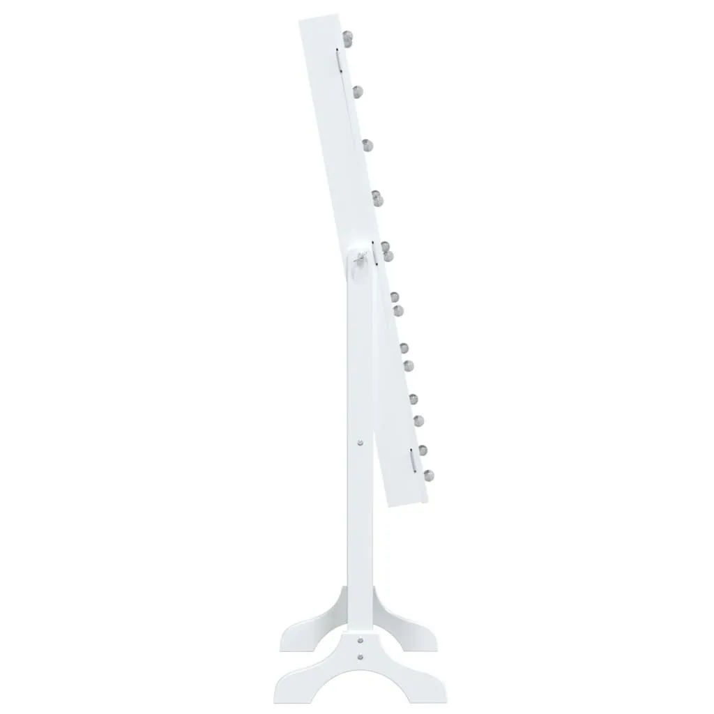 Miroir sur pied LED blanc 34x37x146 cm - Solution vision intégrale - 7