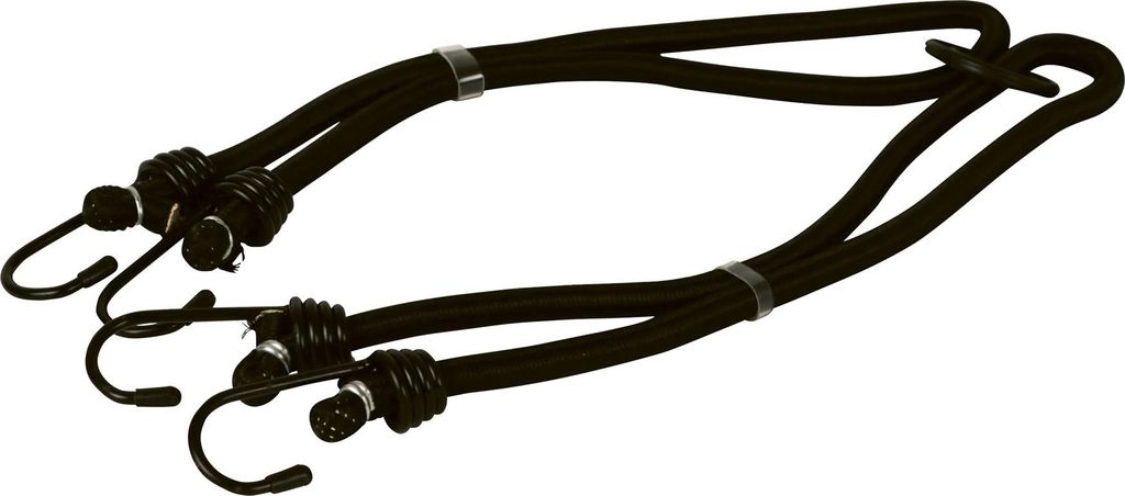 Dresco Spanngurt, 4 Haken, 2 Bänder, 60cm, ø8mm