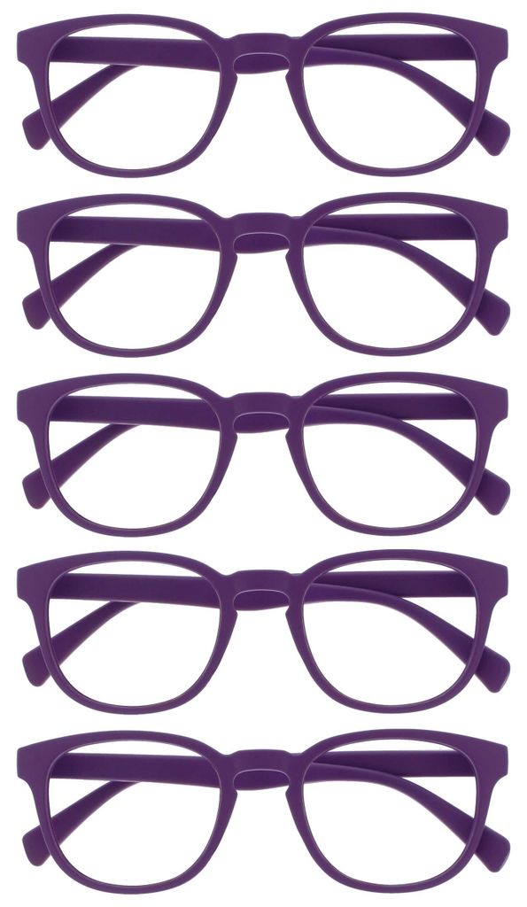 OPULIZE Pop Lesebrille 5er Pack Keck Rund Matt Rahmen Produktbild 
