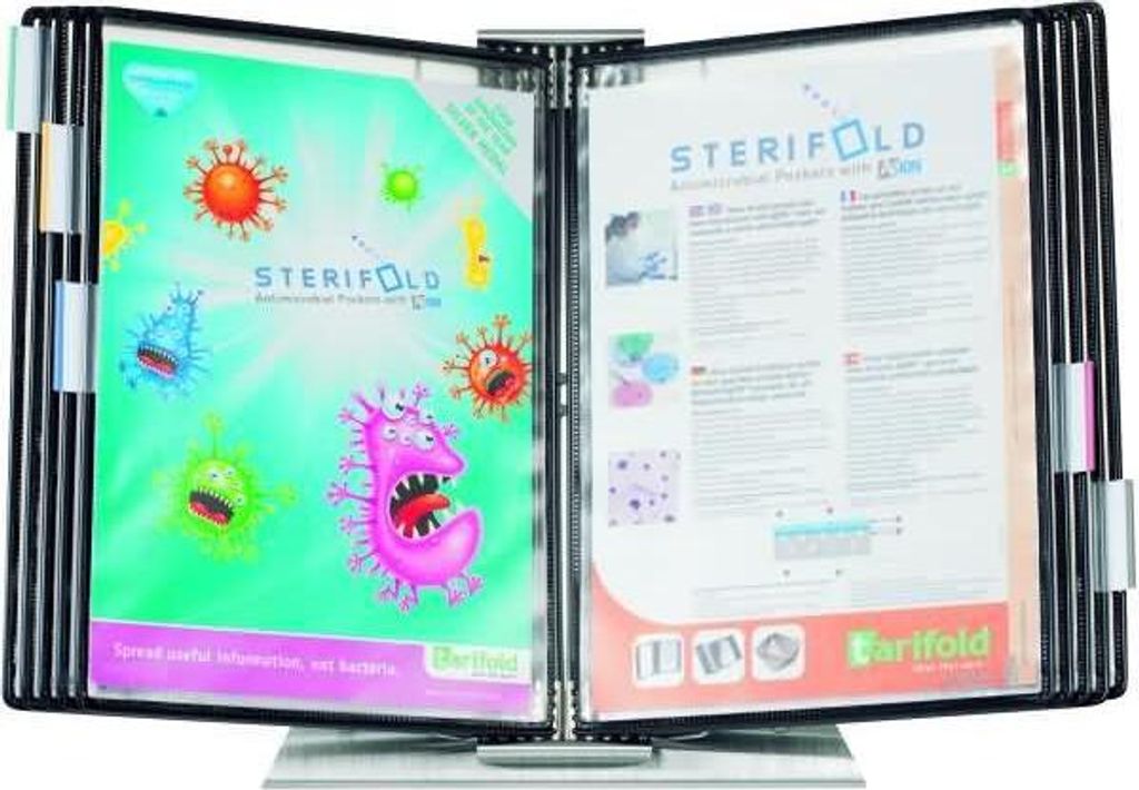 tarifold Sichttafelsystem Sterifold 434807 DIN A4 schwarz Produktbild 