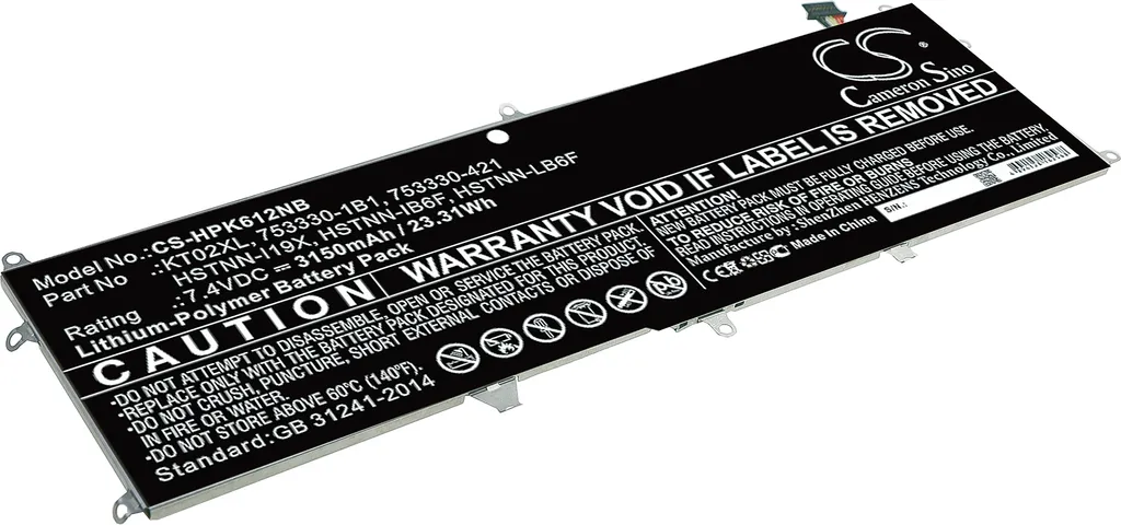 Batteria TECHTEK HP Pro X2 612 G1 per Power Keyboard HSTNN-IB6F
