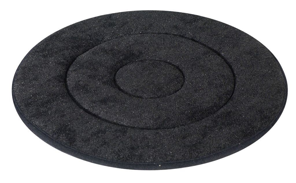 Alberts Drehkissen | Kunststoff und Schaumstoff mit Synthetikfellbezug, anthrazit