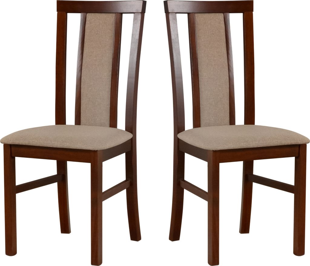 LeafDesign Esszimmerstühle Holz - Stuhl Buche Massiv - Stühle Esszimmer 2er Set - Holzstuhl - Esstischstühle -Küchenstühle 2er Set, MILANO 7, ...