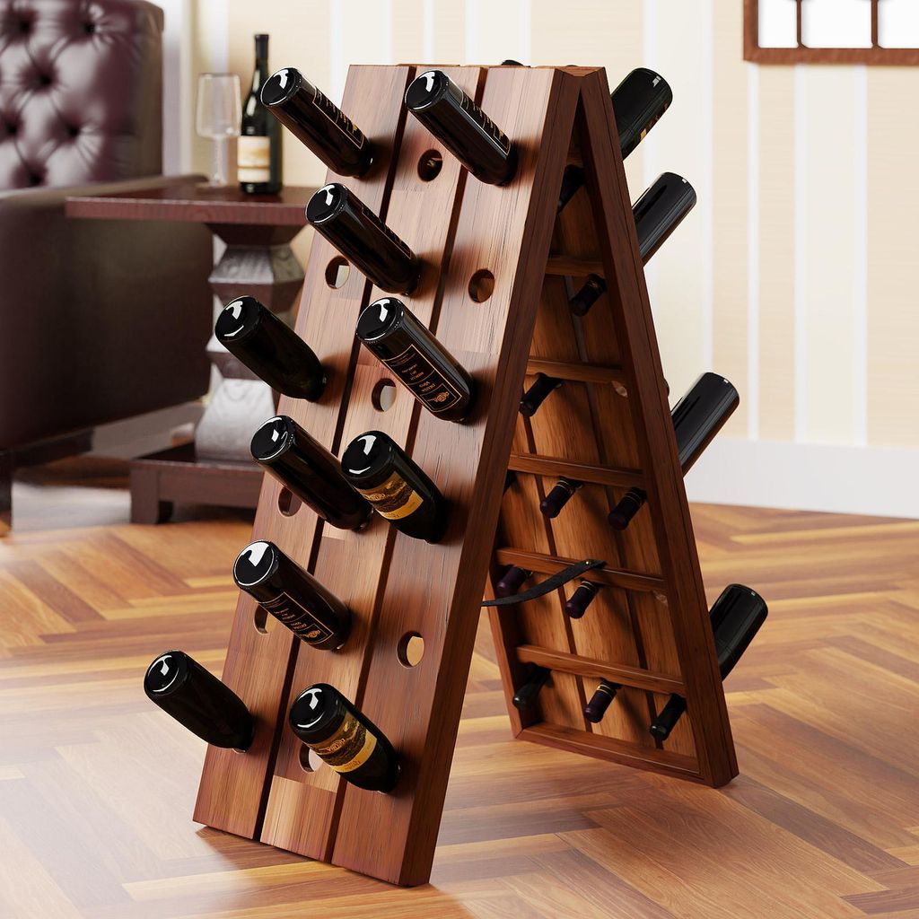 Casaria Porte bouteille 87x55x39cm Étagère à vin 36 Image du produit 