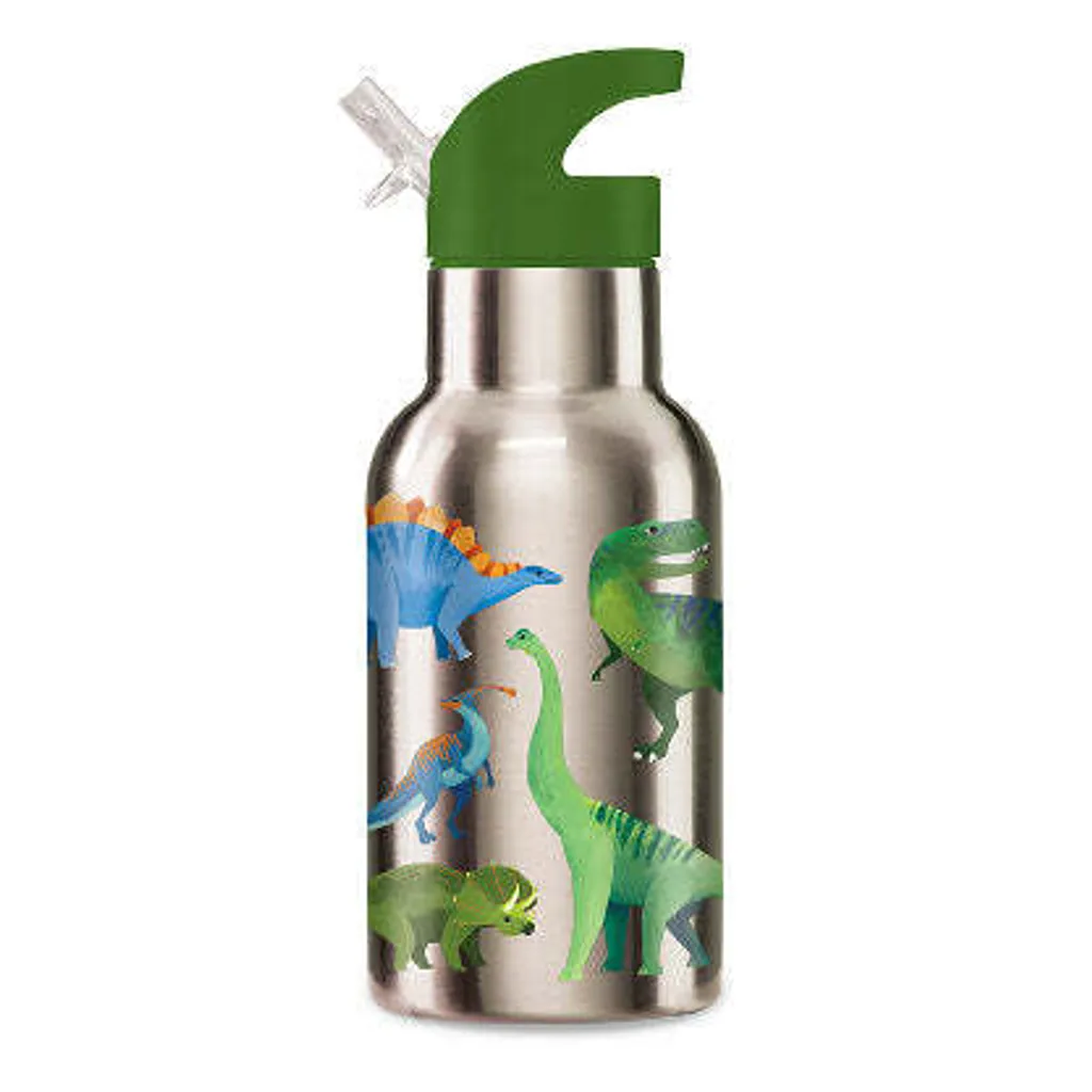 Bouteille isotherme dinosaure Crocodile Creek en inox pour l'école
