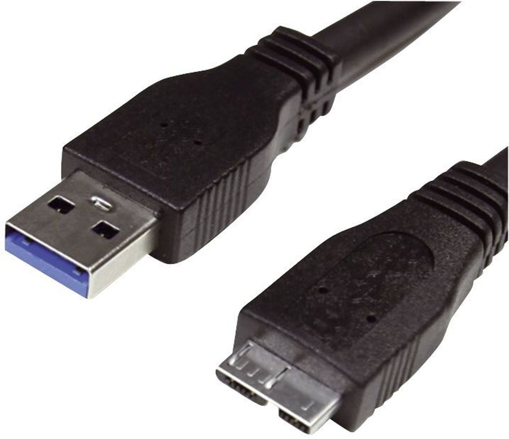MediaRange Lade- & Datenkabel USB 3.0 auf MicroUSB 3.0 1m sw