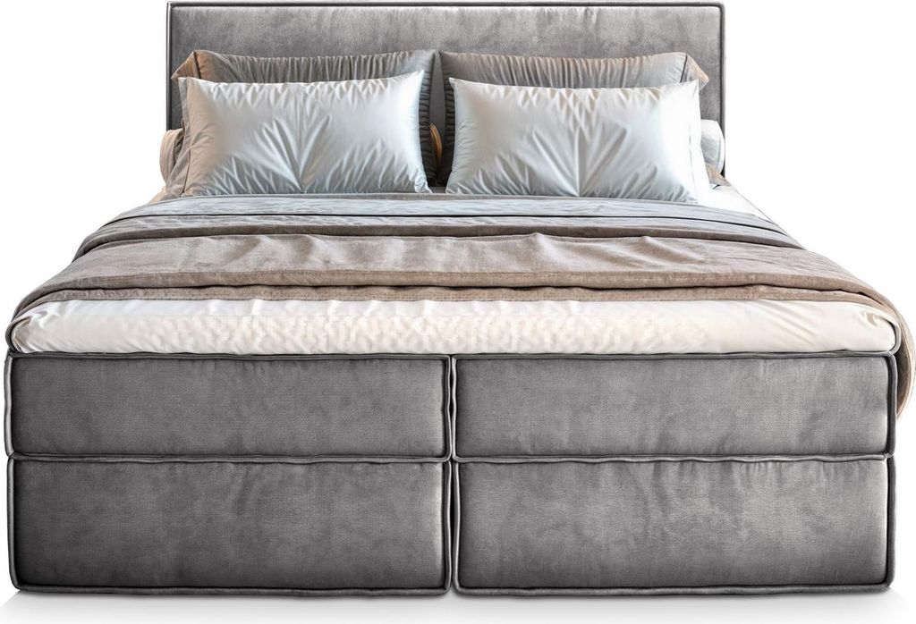 Masseno Boxspringbett PELLIO 180x200 cm Komplett-Set mit Produktbild 