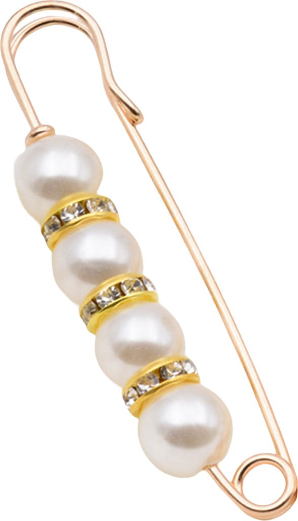 Blume Form Anti-Exposition Frauen Brosche Pin Glänzende Strass Faux Perlen Sicherheitsnadel Kostüm Zubehör-34