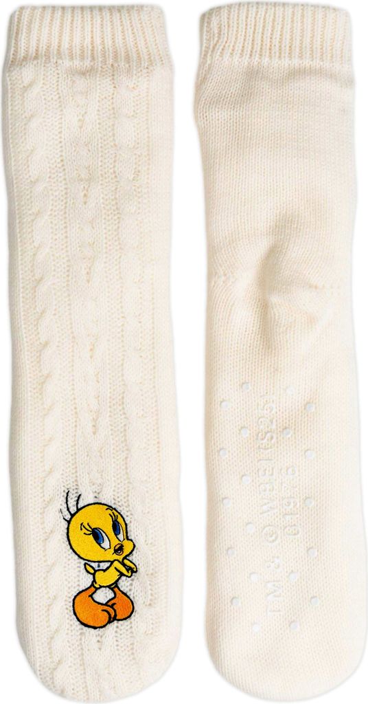 Looney Tunes Tweety Hüttensocken - Strick Haussocken für Produktbild 