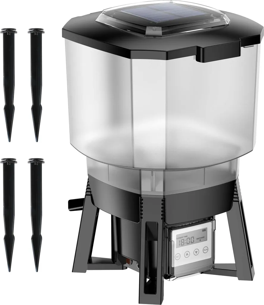 SunSun CFF-212 Distributeur Automatique de Nourriture Solaire 12L