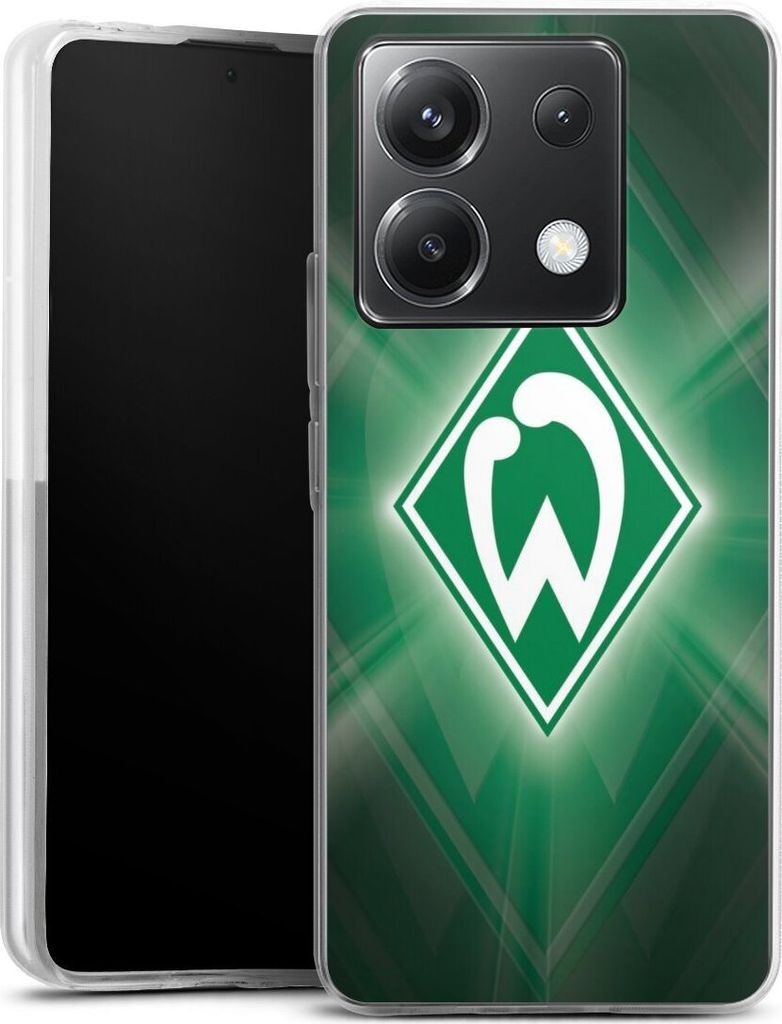 DeinDesign Handyhülle für Xiaomi Poco X6 Silikon Hülle Case Smartphone Schutzhülle Offizielles Lizenzprodukt SV Werder Bremen Wappen