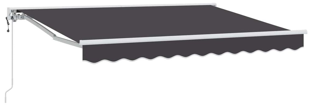 Elektrische ausziehbare Markise - CLORIS - Wettersensor - Anthrazit 3x2,5 m - Markisen C1078