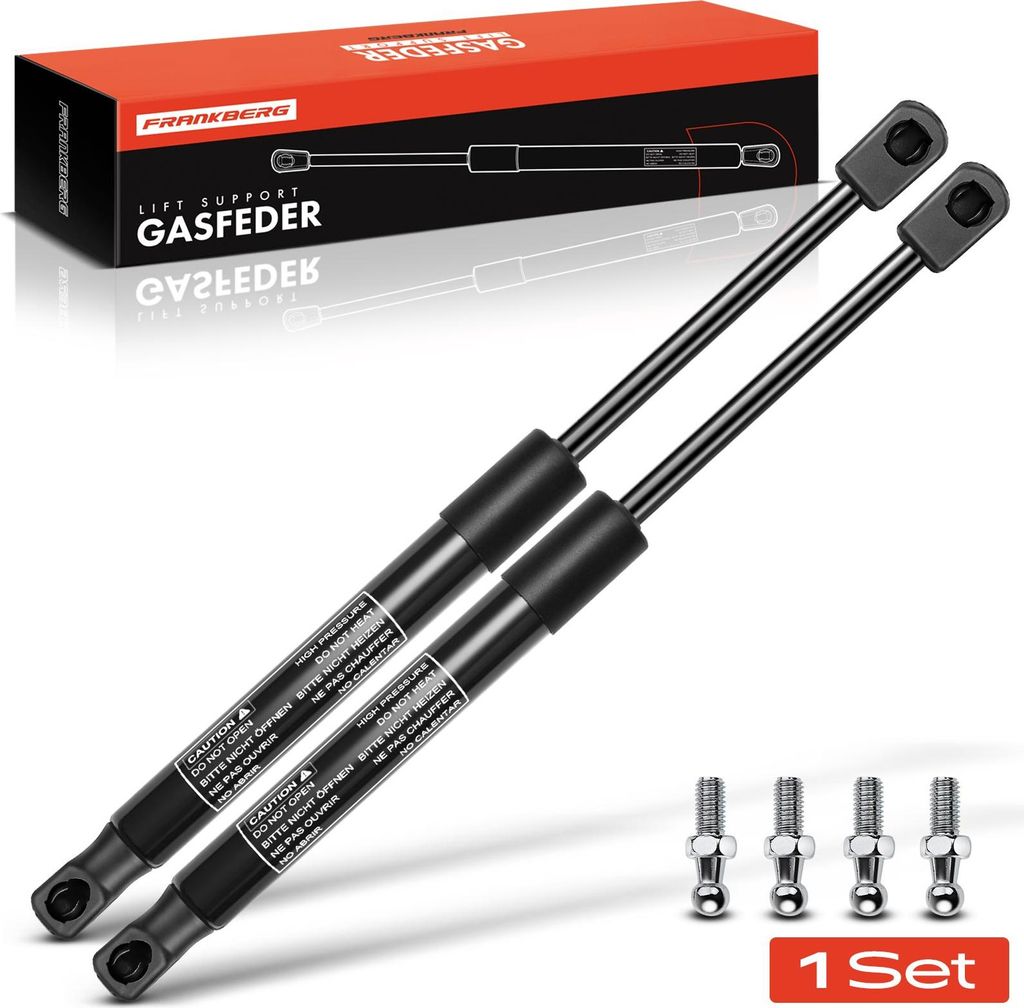 Frankberg 2x Gasfeder Dämpfer Heckklappe für Opel Kadett E 43B T85 Cabriolet 1986-1993