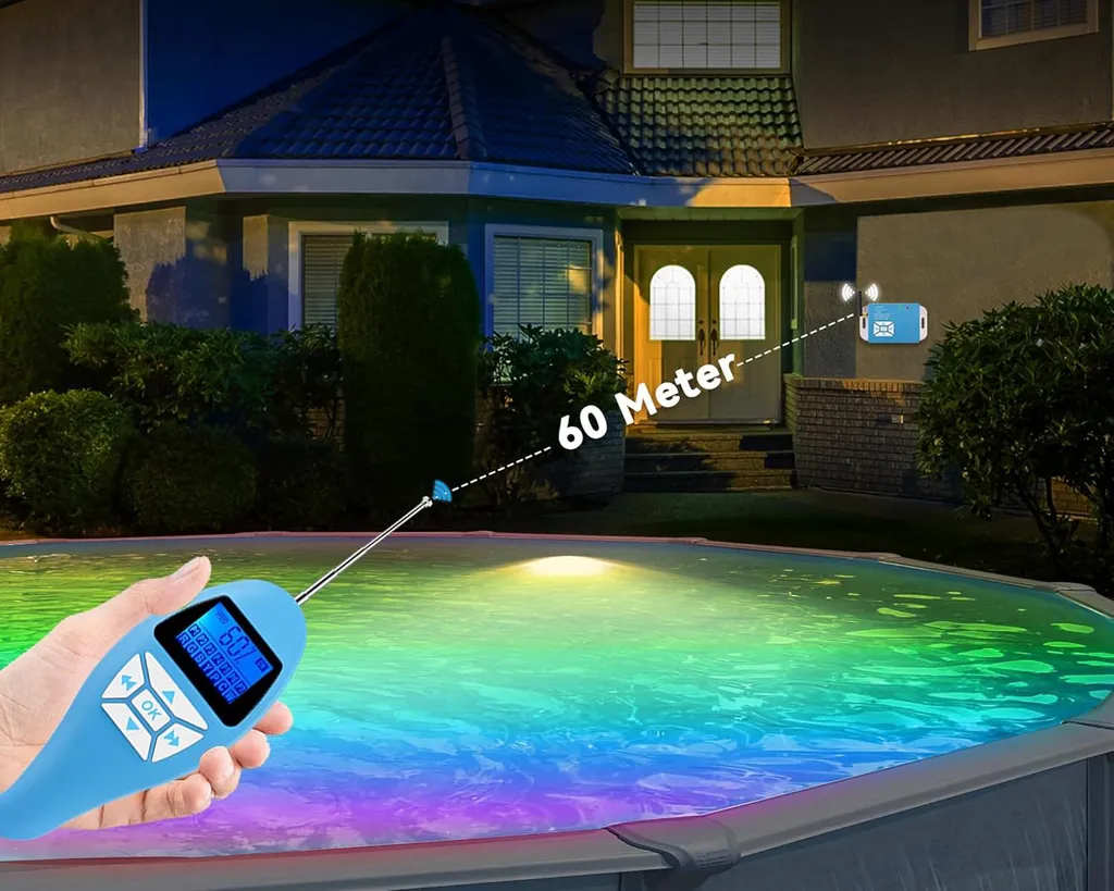 Éclairage LED pour Piscine RGB 12V 15W - Pack de 2 Spots avec Télécommande - 6