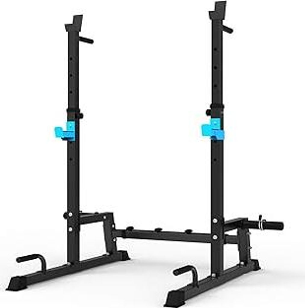 Squat Rack Multi-Funktions Barbell Rack Höhenverstellbarer Hantelständer für Sportstudio Zuhause Gewichtheben Bankdrücken Dip-Station Tragbare ...