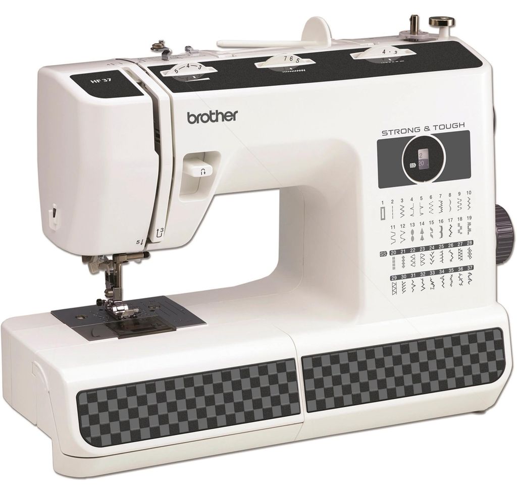 Brother HF37, Černá, Bílá, Poloautomatický šicí stroj, Obrázek produktu 