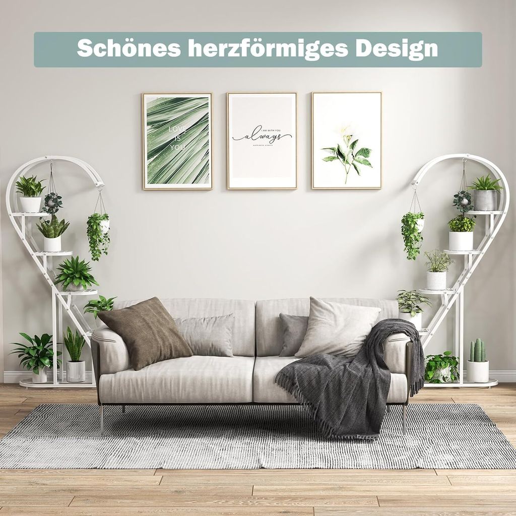 GOPLUS 5-stufiger Blumenständer Metall-Pflanzenständer in Produktbild 8