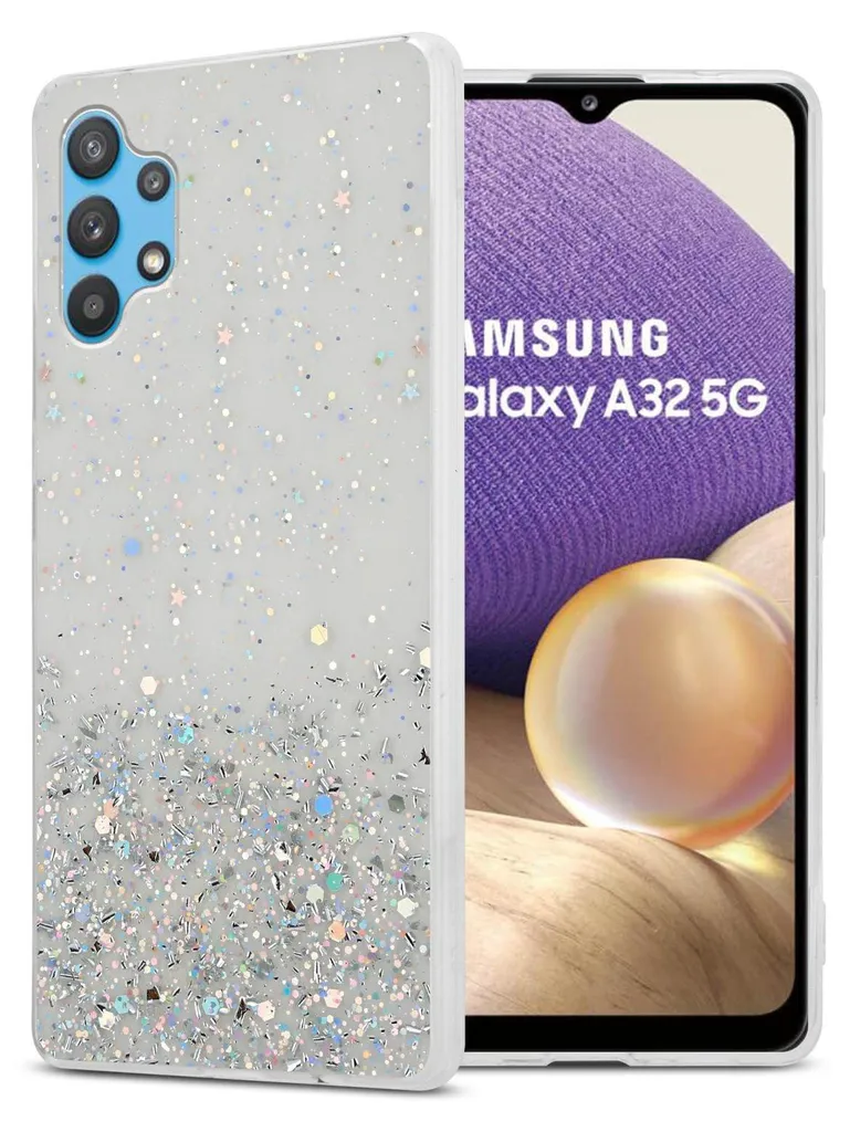 Custodia Samsung A32 5G Glitter Cadorabo | Cover Trasparente Scintillante