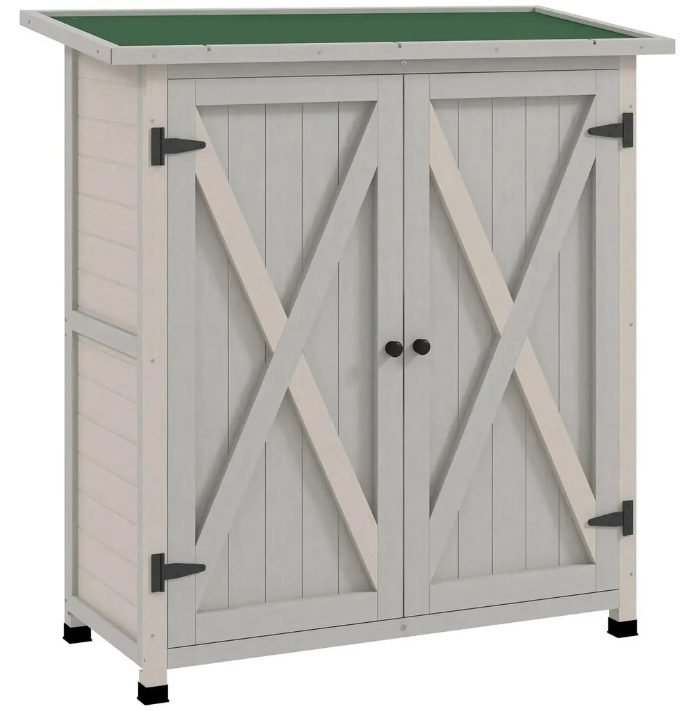 Armoire jardin bois gris : Finissez-en avec le désordre et l'humidité