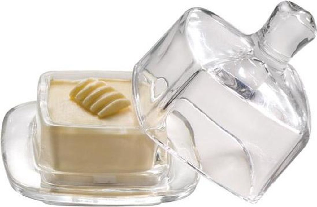 APS 15926 Butterservierer, Butterglocke, 9 x 9 cm, Höhe 9 cm, Glas