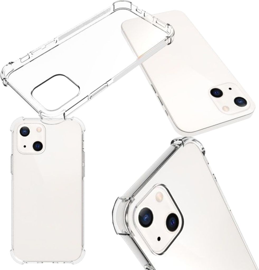 Für Apple iPhone 13 Handy Tasche Transparent Schock Hülle Etuis Cover Schutz Neu
