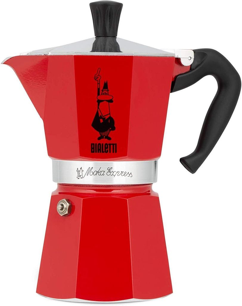 BIALETTI Moka Express 3 espresovač červený, 3 šálky Obrázek produktu 