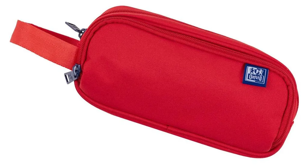 Trousse à crayons OXFORD rouge 22x9 cm - Fournitures scolaires résistantes