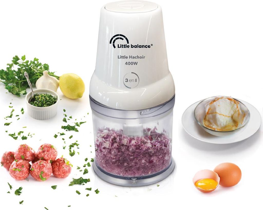 Little balance Mini 3in1-Zerkleinerer Little Hachoir weiß