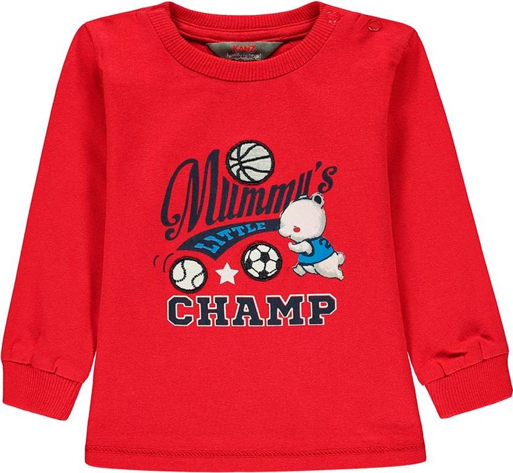 Rotes Kanz-Sweatshirt für Jungen