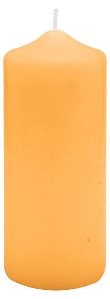 Spitzkopf Stumpen Kerzen Mais Gelb 12 x Ø 8 cm, 6 Stück
