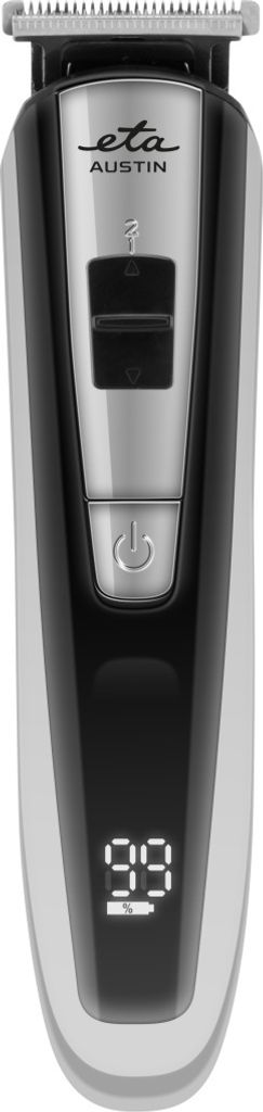 ETA Haar- und Bartschneider Austin I 2 Geschwindigkeiten I 9 Aufsätze (3-12mm) I 60min Li-Ion Akku I Display mit Akkuanzeige I Klingen aus Titan
