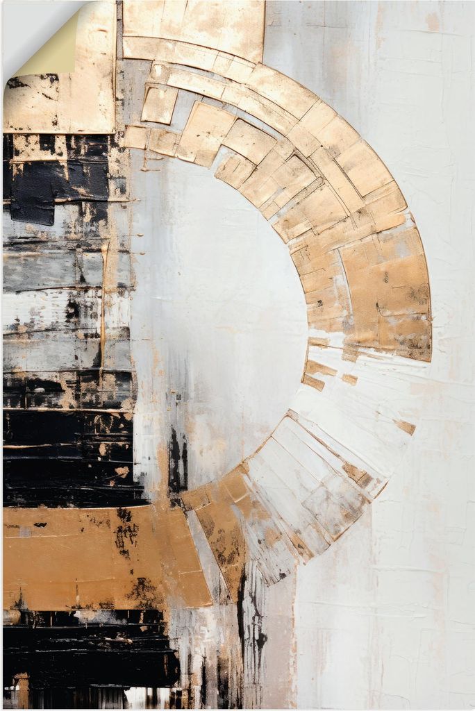 ARTland Wandbild, selbstklebend ABSTRAKTE KUNST Kraftfeld Größe: 60x90 cm