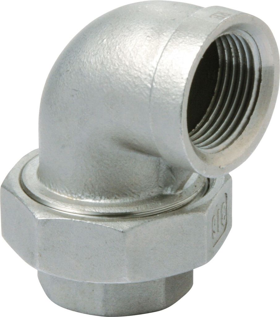 Edelstahl Fitting Winkelverschraubung 1" V4A Gewindefitting