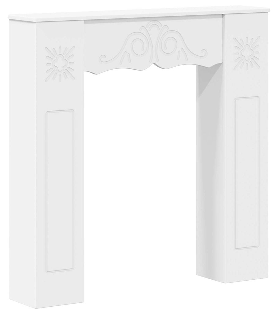 vidaXL Revêtement pour cheminée, blanc, 102 x 20 x 102 cm, Image du produit 