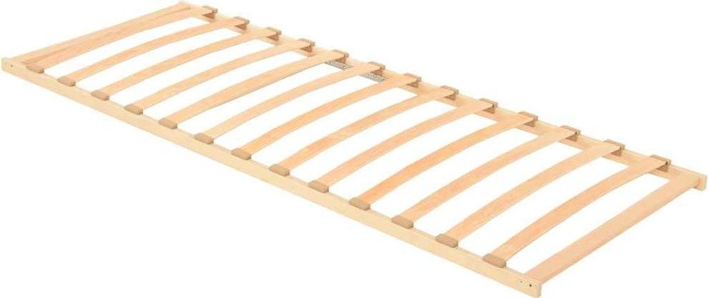 Base a doghe Marrone 80 x 190 cm Legno massello di faggio Immagine del prodotto 