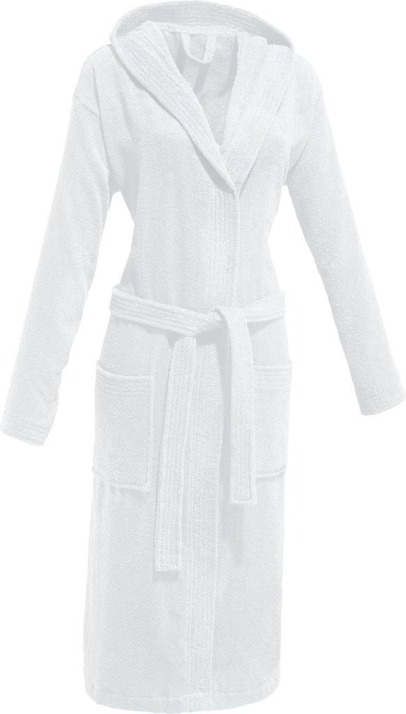 REDBEST Uni-Bademantel Chicago" mit Kapuze weiß S"