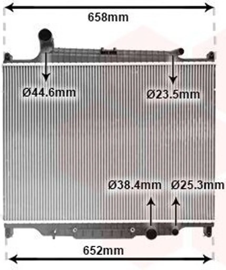 Radiateur d'eau VAN WEZEL 02012704 pour Range Rover Sport L320 SUV