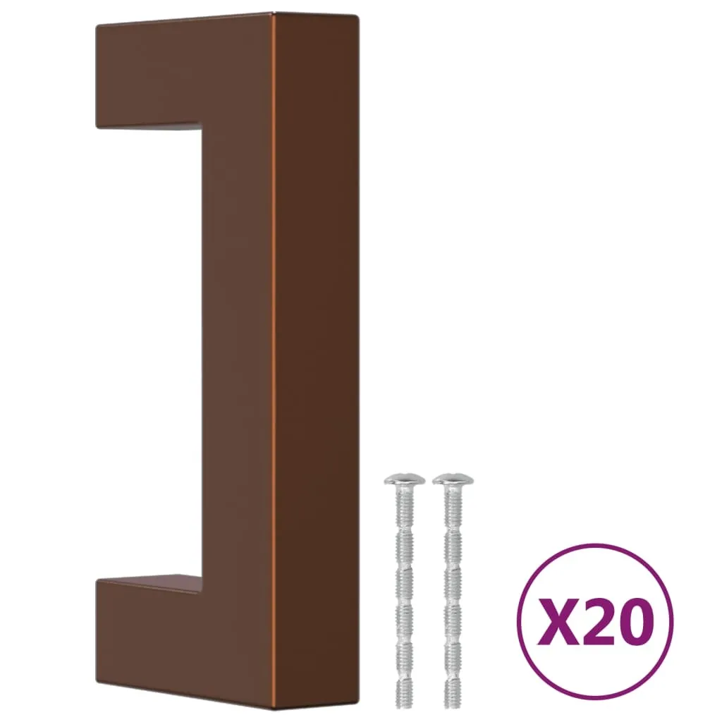 Maniglie Mobili Bronzo 64mm Acciaio Inox - Set 20 pz per Restauro